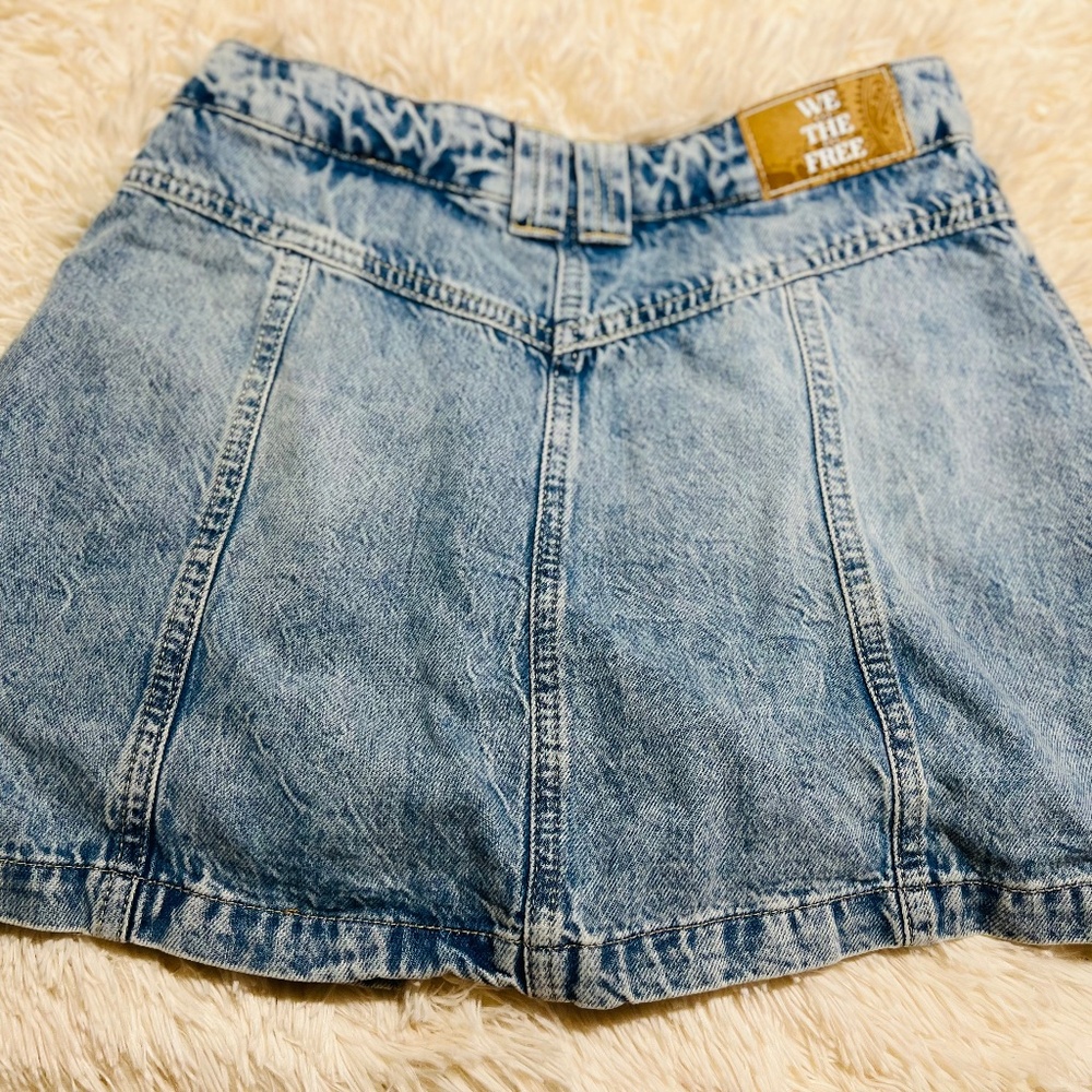 Free People Denim Skort